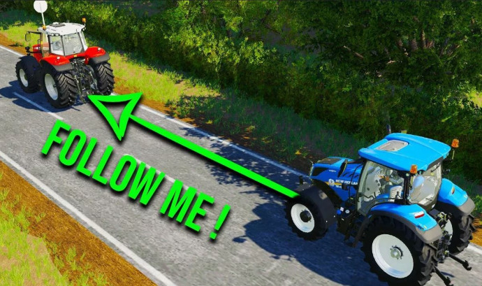 Скачать мод Follow Me/Следуй за мной версия 1.2.1.40 для Farming Simulator 2017 (v1.4.4)