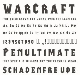Скачать шрифт в стиле World of Warcraft
