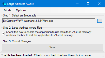 Скачать патч LAA (Large Address Aware) для WoW Скачать патч LAA (Large Address Aware) для WoW